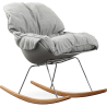 Buy Scandinavian Design Padded Rocking Chair Grey 59895 home delivery